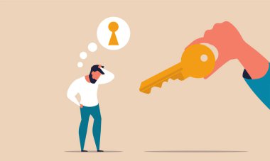 Kilit pazarlama ve iş çözümleri. Finans çıkışı ve gelecekteki motivasyon kariyer çizimi konsepti. Problem çözme ve strateji düşünme fırsatı. Yenilik pazarı hedefi