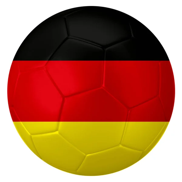 Футбольный Футбольный Мяч Цветах Флага Германии — стоковое фото