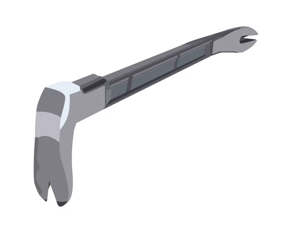 Vector Illustration Claw Bar Inch 115 배경에 — 스톡 벡터