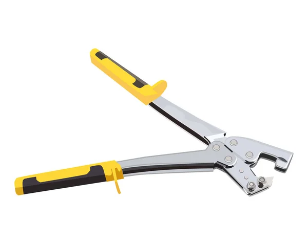 Vector Illustratie Van Old Type Mild Steel Crimping Pliers Ceiling — Stockvector