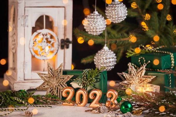 Resumen Adviento 2023 Antecedentes Tarjeta Navidad Con Estado Ánimo Vacaciones — Foto de Stock