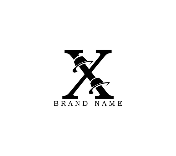 List Panowie Hat Logo Design Wektor Ikona Ilustracja Symbolu Graficznego — Wektor stockowy