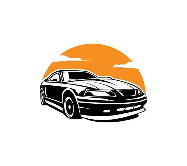 Japonés Deporte Coche Vector Ilustración Fondo Blanco — Vector de stock