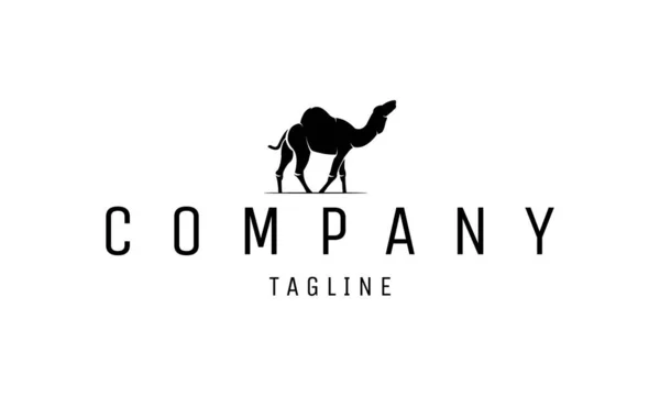 Logotipo Camelo Simples Ideia Design Logotipo Empresa Ilustração Vetorial —  Vetores de Stock