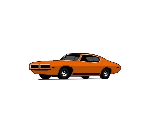 Muscle Car Logotyp Mall För Ditt Företag Illustration Vektorlogotyp — Stock vektor