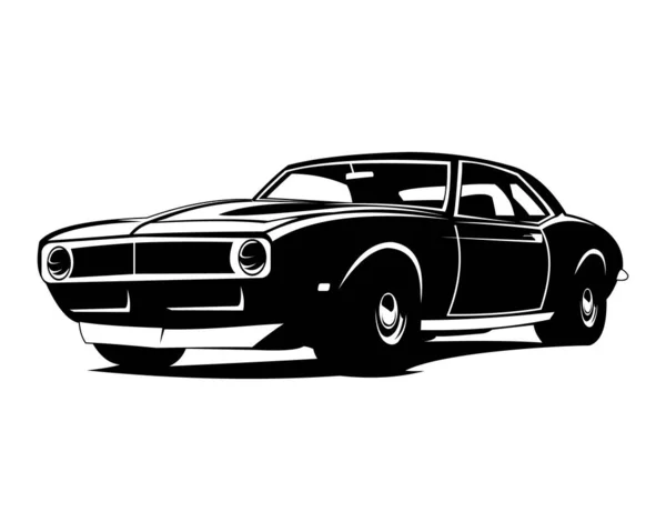Ізольовані Американські Язи Автомобіля Ілюстрація Вектор — стоковий вектор