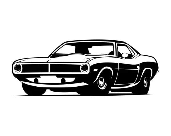 Muscle Car Logo Template Your Company Vector Logo Illustration — Stock Vector