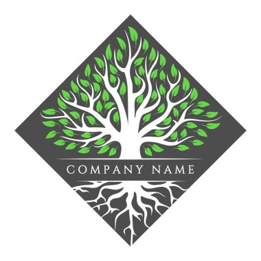 Köklü ağaç logosu