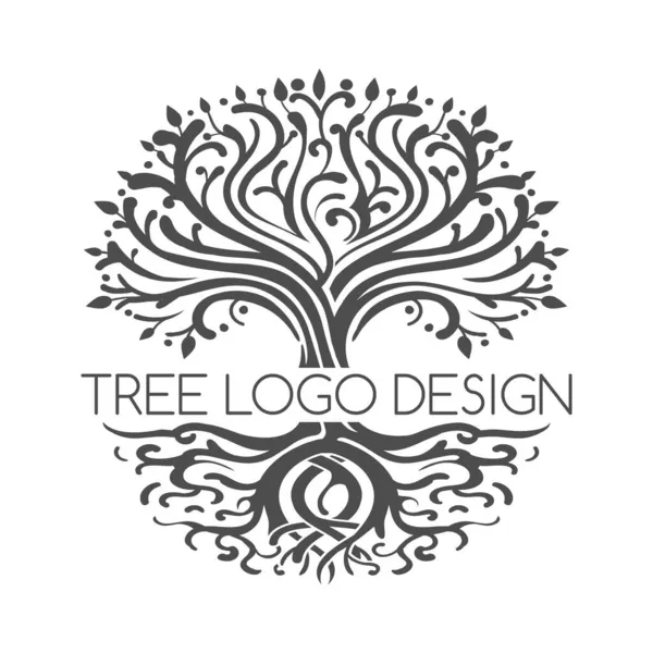 Logo de Tree rootes — Vector de stock