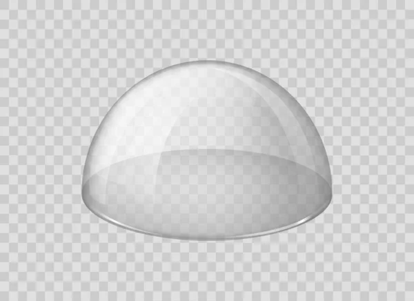 Акриловая сфера 3d прозрачная — стоковый вектор