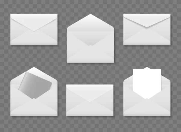 Enveloppes blanches 3d — Image vectorielle