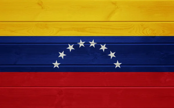 Venezuela Zászló Egy Régi Felületen Háttér Venezuela Zászló — Stock Fotó