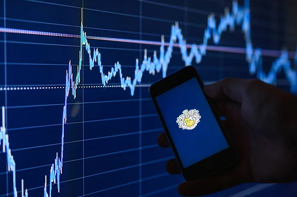Wladimir Russland Januar 2022 Tinkoff App Auf Dem Smartphone Vor — Stockfoto