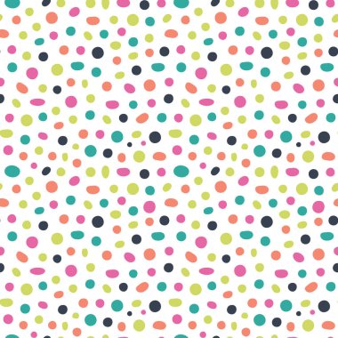 Pırıl pırıl puantiyeli basit, pürüzsüz bir desen.