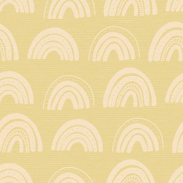 单调的黄色布荷彩虹图案重复背景色设计 — 图库矢量图片