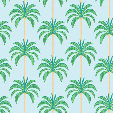 Palmiye ağacı deseni Palm Springs yazından esinlenilmiş eski yüzyıl çizimlerini tekrarlıyor