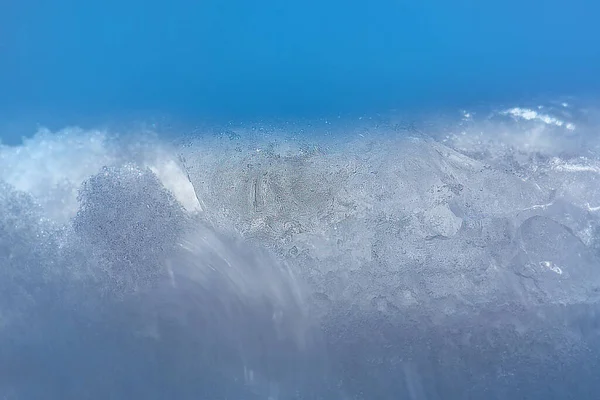 Kopyalama Alanı Olan Parlak Buz Arkaplanını Özetle Kış Buz Kalıpları — Stok fotoğraf