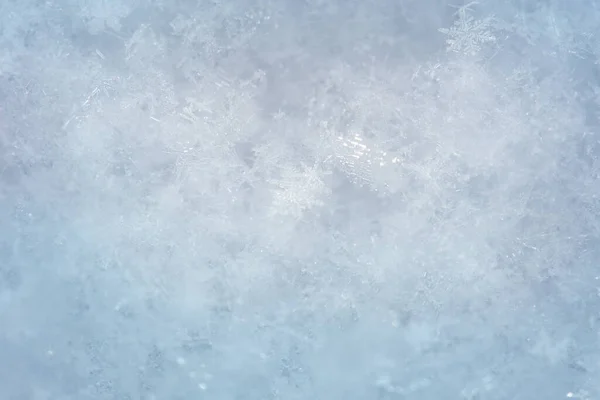 Снежинка Светится Снежной Текстуре Макро Фото Настоящего Снежного Хрусталя — стоковое фото