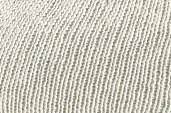 Warm White Light Handmade Sweater Background White Knitted Background — Stock Photo, Image