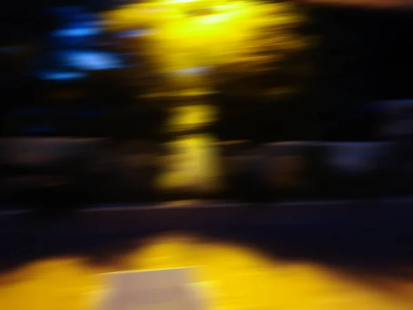 Abstract Night Light Bokeh Defocused Background Blur Cityscape Background — Stock Photo, Image