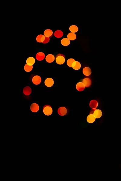 Gyönyörű Lágy Izzó Neon Fény Elmosódott Sötét Tompa Háttér — Stock Fotó