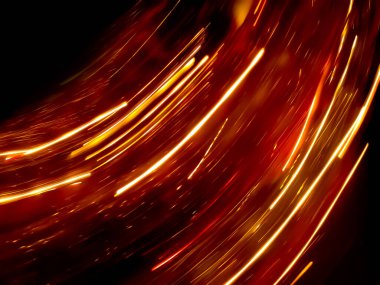 Dış uzayda canlı neon ışıklı bulanık arkaplan.