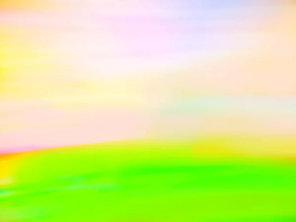 Чудесный Размытый Пейзаж Зелеными Шипами Закатом Голубом Небе Зеленый Размытый — стоковое фото