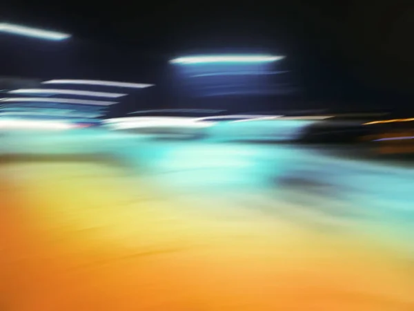 Stadt Nacht Verschwimmen Bokeh Hintergrund Verschwommene Stadtsilhouette Bei Nacht Mit — Stockfoto