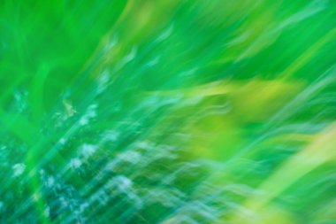 Soyut güneşli bahar arkaplanı çözüldü. Yeşil odaklanmamış bokeh soyut bahar arkaplanı