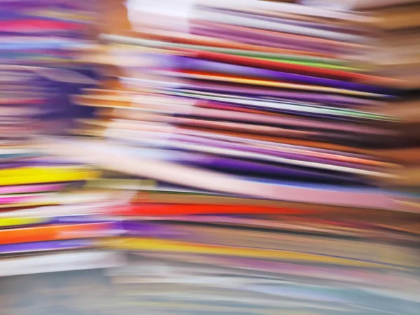 Abstract blurred books in public old library. Abstract blurred empty library interior space.