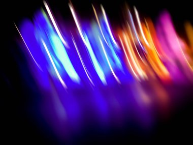 Siyah arkaplanda bulanık ışık, soyut sanat dokusu. 