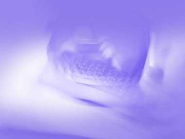 Digital neural network defocused space background. Abstract futuristic shiny blurred colored abstract background.