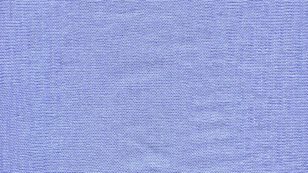 冬の紺碧の青シンプルなファブリックウールスカーフパターン 青い色のウールセーターのテクスチャ — ストック写真
