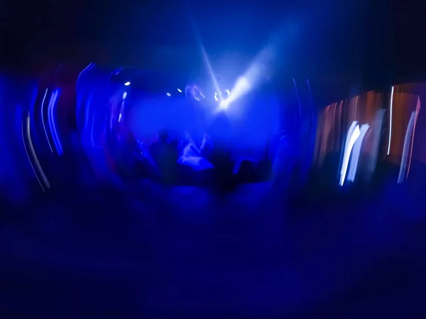 Crowd Night Club Concert Blur Bokeh Crowd Dancing Having Fun — Stock Photo, Image