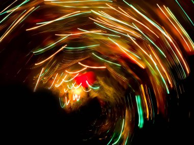 Kozmonotik gün konsepti parlak bulanık bokeh arkaplan