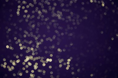 Pırıl pırıl ışıklar arka plan. Beyaz ve mor. Dikkati dağılmış. Mor arkaplan ve altın bokeh.