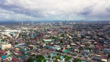 Manila şehri, Filipinler 'in başkenti. Güzel şehir manzarası.