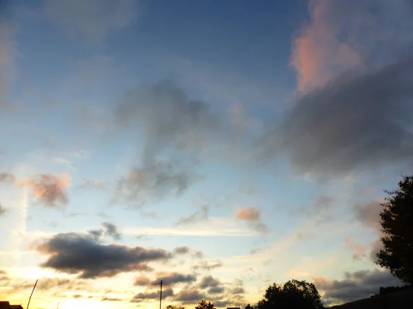 Sky Blue Clouds Sunset — Stock Photo, Image