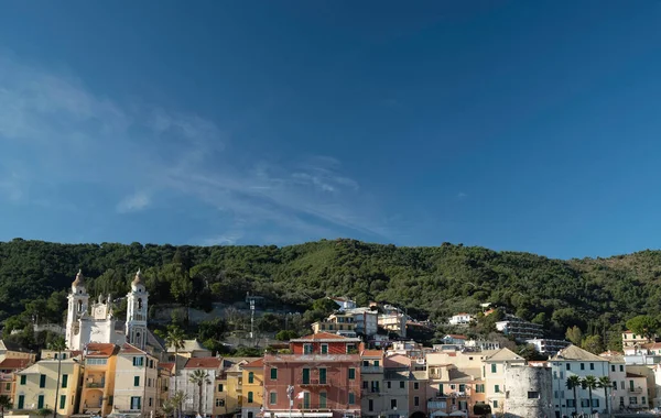 Laigueglia 'nın güzel deniz kıyıları, batı Ligurian Riviera' sında, Savona eyaletinde.