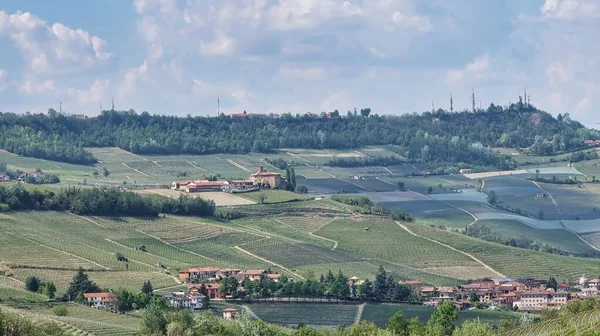 2022 baharında Barolo ve Monforte d 'Alba' nın Piedmontese Langhe 'si