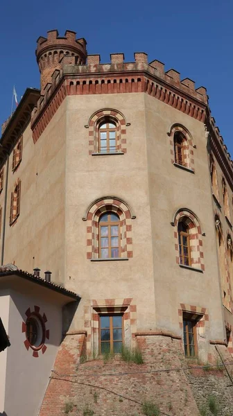 Det Århundradet Slott Barolo Byn Barolo Piemonte Langhe Hem Till — Stockfoto