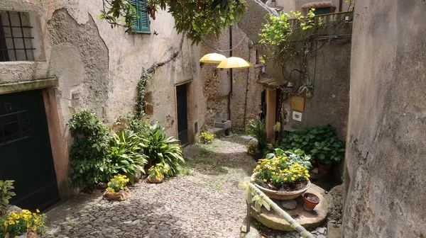 Batı Liguria Verezzi Yakınlarındaki Güzel Bir Ligurian Köyü — Stok fotoğraf