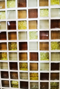 texture with checkered ceramic tile with glitter