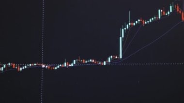 Borsa ticaret endeksi fiyat ister. Zorba ve ayı eğilimi. Bitcoin btc ve kripto para dengesizliği. Bilgisayarın ekranındaki uygulamayı görüntüle. İş ekonomisi ve finans kavramı