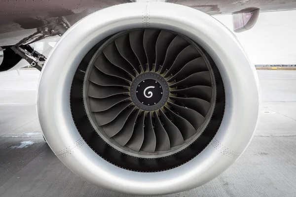 Detailní Záběr Motoru Letadla — Stock fotografie