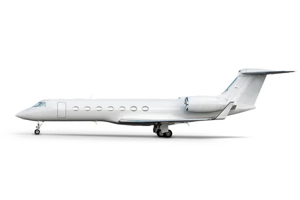 Moderno Business Jet Aziendale Isolato Sfondo Bianco Immagine Stock