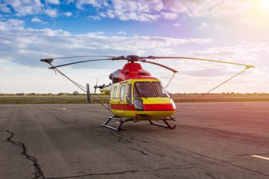 Helikopter pistinde.