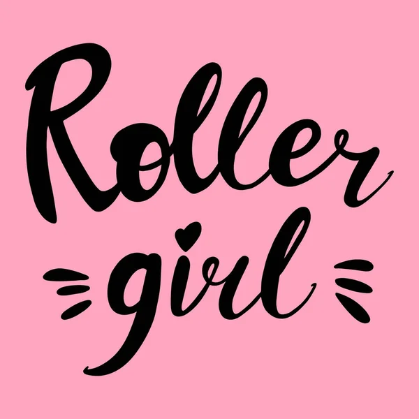 Διάνυσμα Αφηρημένη Εικόνα Γράμματα Roller Girl Διάνυσμα Αρχείου