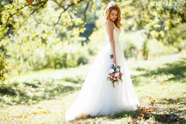 Schöne Stilvolle Braut Heirat Glückliche Frisch Vermählte — Stockfoto
