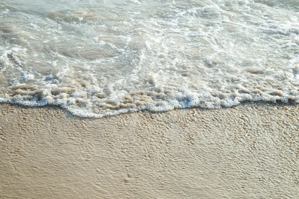 Морская Вода Достигает Песка Пляже Матосинью Португалии — стоковое фото